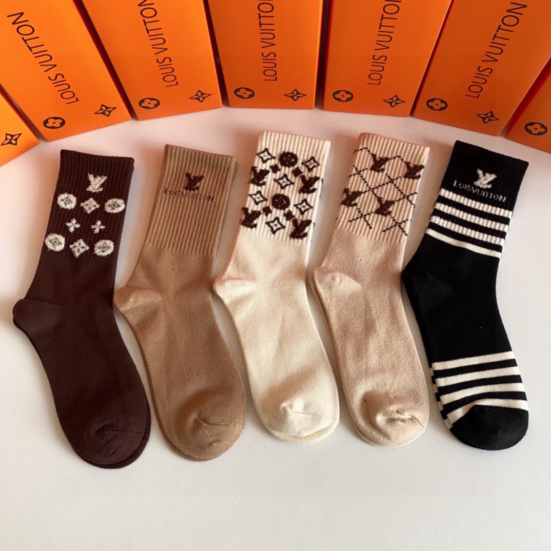 LOUIS VUITTON CREW SOCKS 423801 (1 BOX)