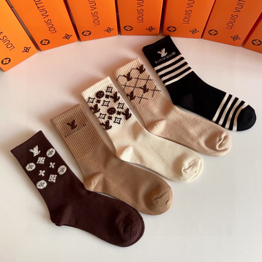 LOUIS VUITTON CREW SOCKS 423801 (1 BOX)