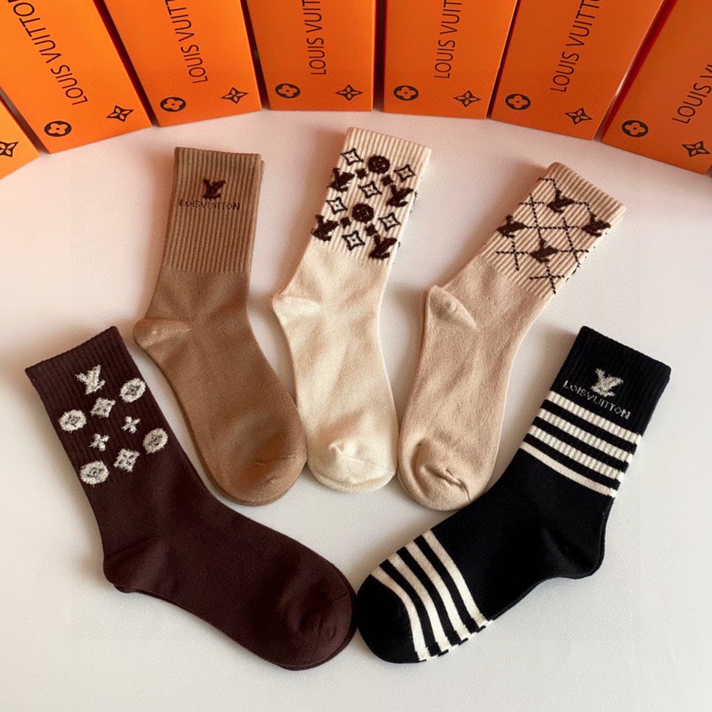 LOUIS VUITTON CREW SOCKS 423801 (1 BOX)