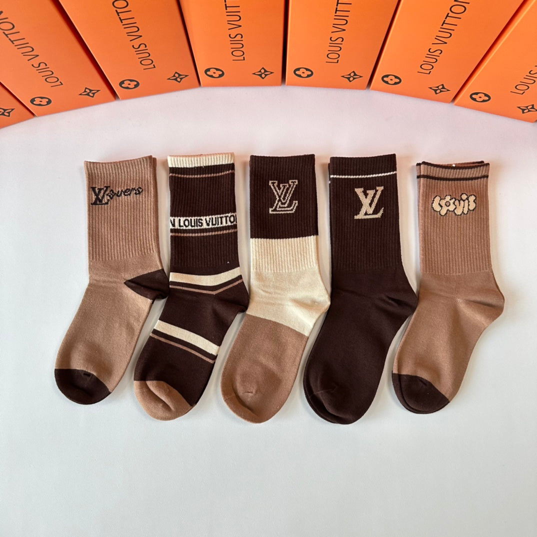 LOUIS VUITTON CREW SOCKS 423817 (1 BOX)