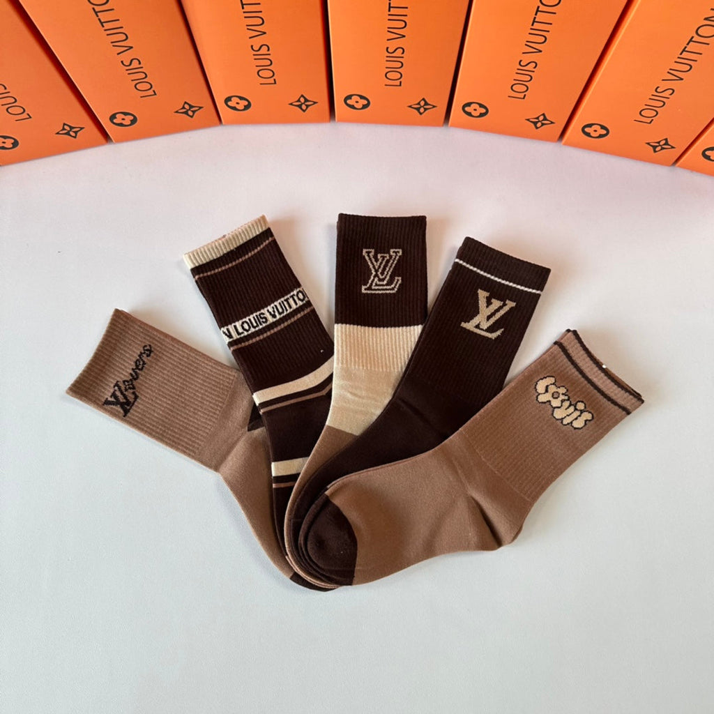LOUIS VUITTON CREW SOCKS 423817 (1 BOX)