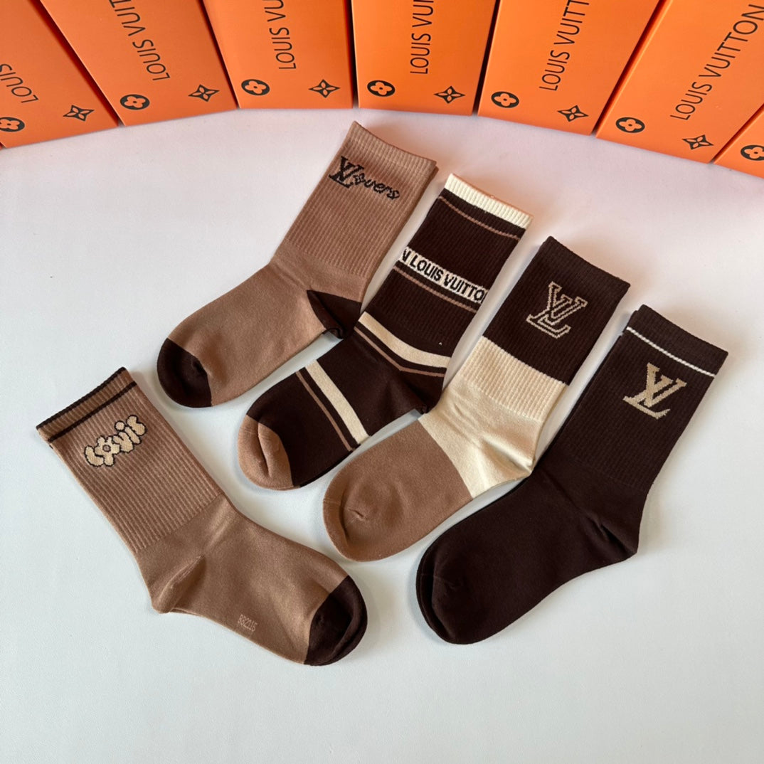 LOUIS VUITTON CREW SOCKS 423817 (1 BOX)