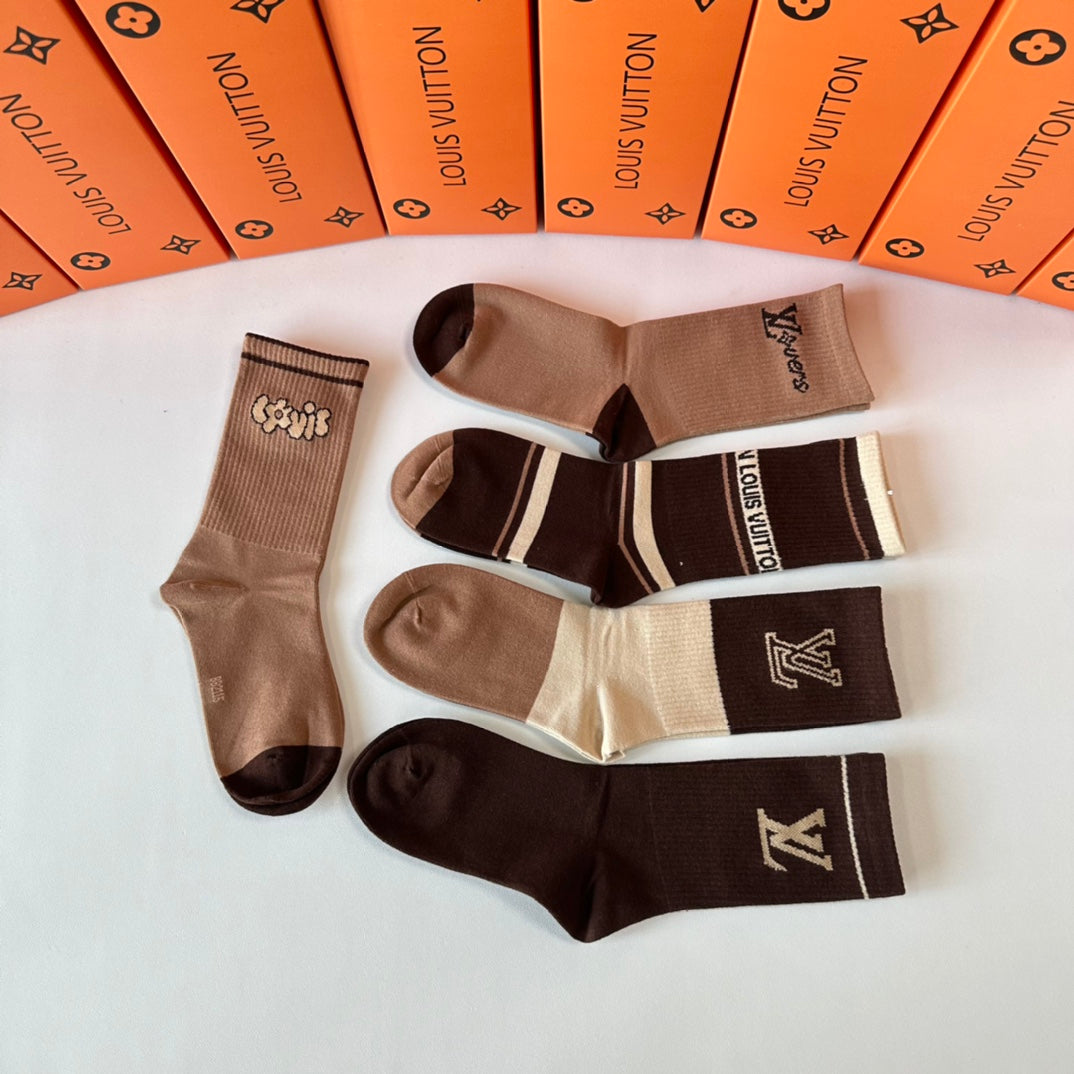 LOUIS VUITTON CREW SOCKS 423817 (1 BOX)