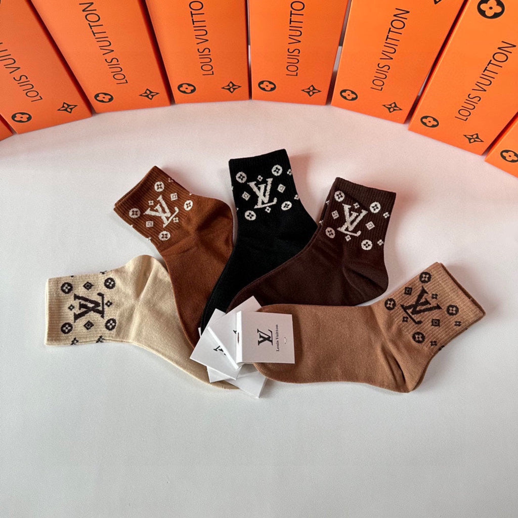 LOUIS VUITTON LOW-CUT SOCKS 423843 (1 BOX)