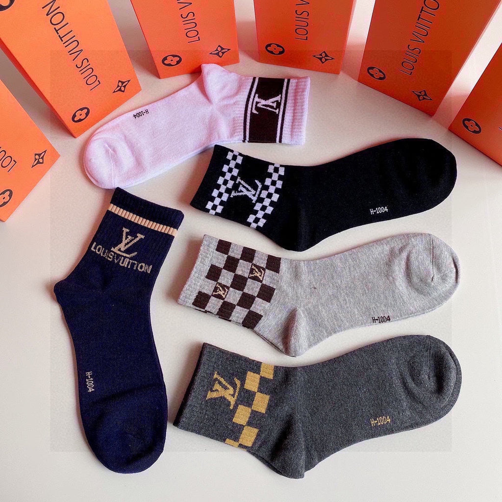 LOUIS VUITTON LOW-CUT SOCKS 423853 (1 BOX)