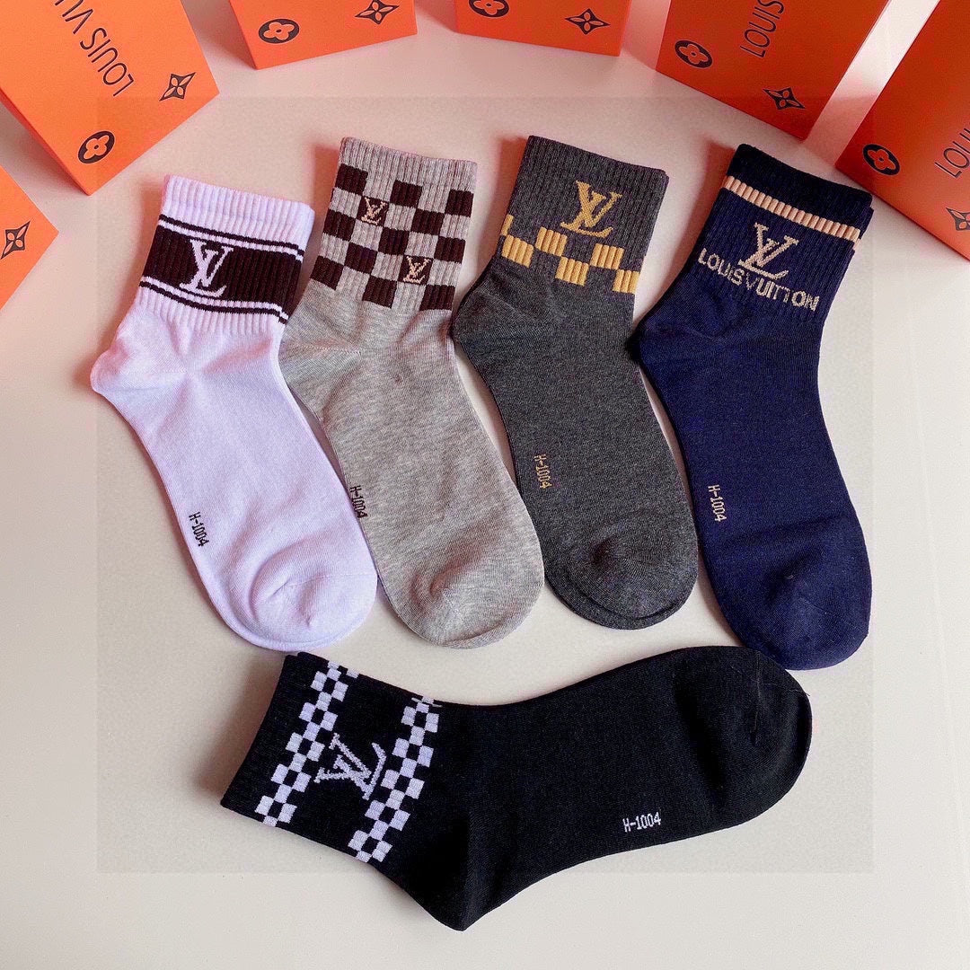 LOUIS VUITTON LOW-CUT SOCKS 423853 (1 BOX)