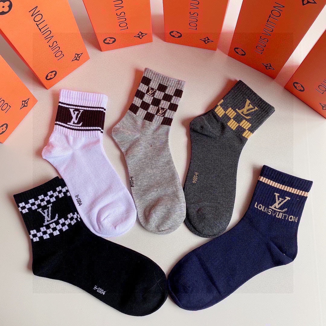 LOUIS VUITTON LOW-CUT SOCKS 423853 (1 BOX)