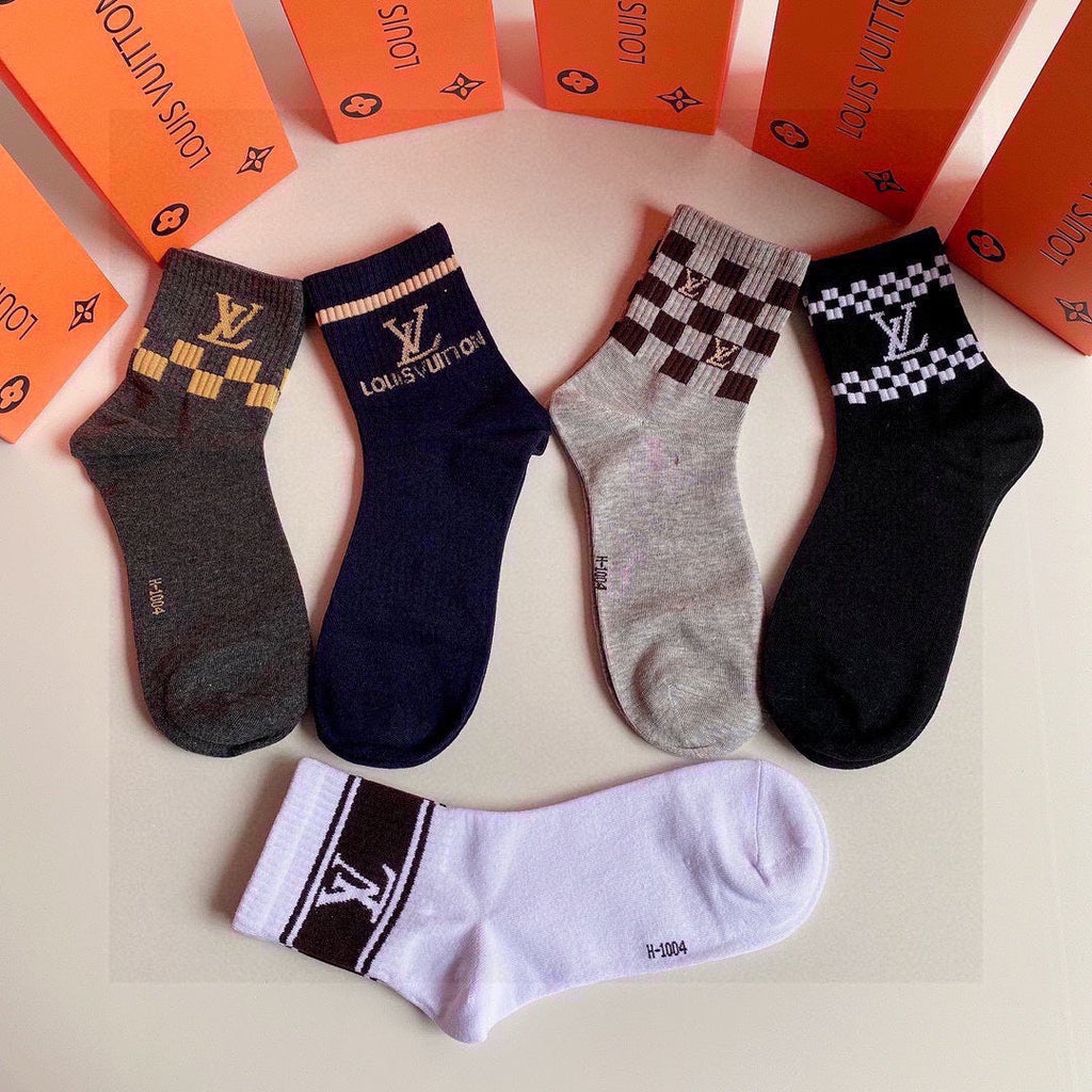 LOUIS VUITTON LOW-CUT SOCKS 423853 (1 BOX)