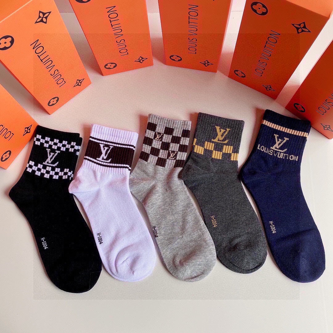 LOUIS VUITTON LOW-CUT SOCKS 423853 (1 BOX)