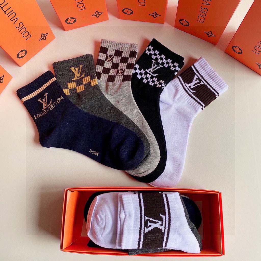 LOUIS VUITTON LOW-CUT SOCKS 423853 (1 BOX)