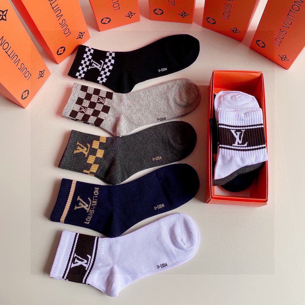 LOUIS VUITTON LOW-CUT SOCKS 423853 (1 BOX)