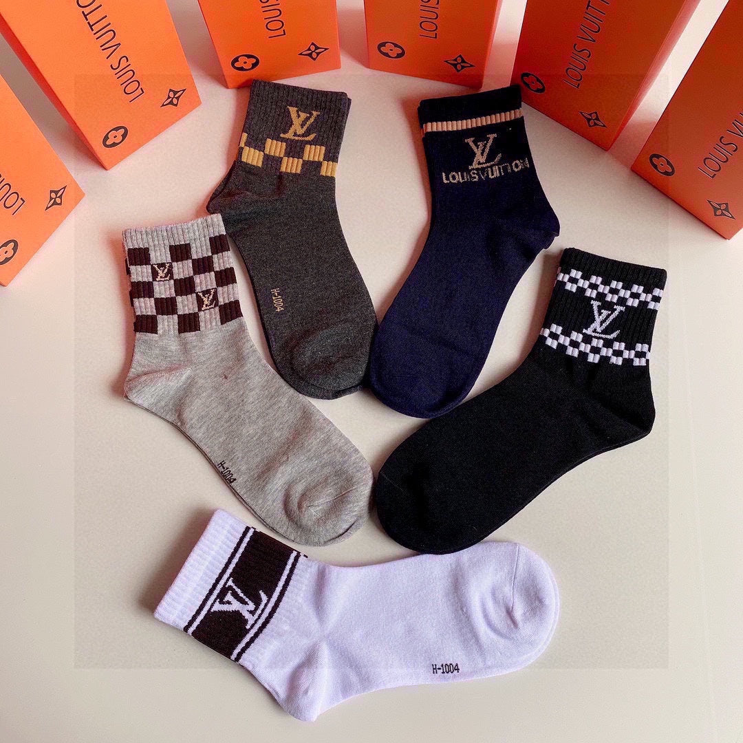 LOUIS VUITTON LOW-CUT SOCKS 423853 (1 BOX)