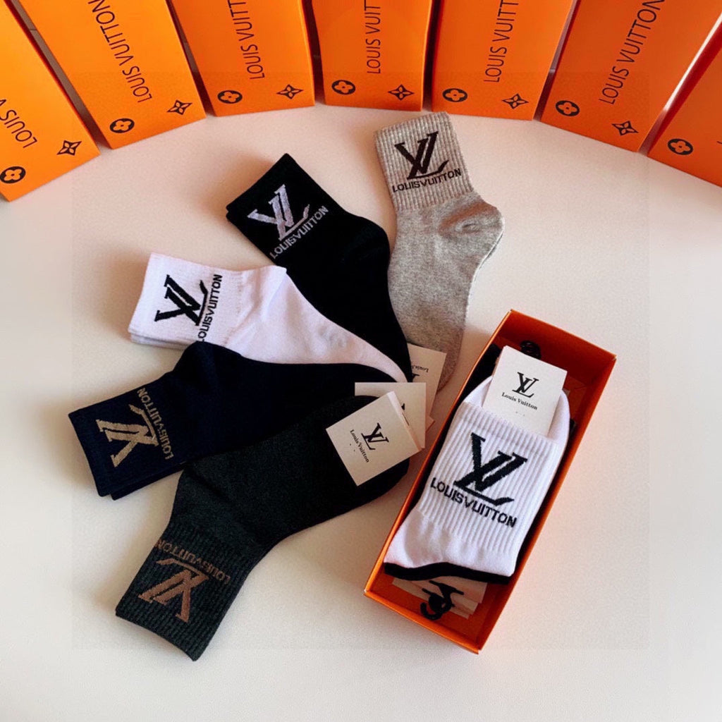 LOUIS VUITTON LOW-CUT SOCKS 423818 (1 BOX)