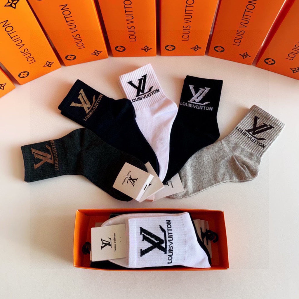 LOUIS VUITTON LOW-CUT SOCKS 423818 (1 BOX)