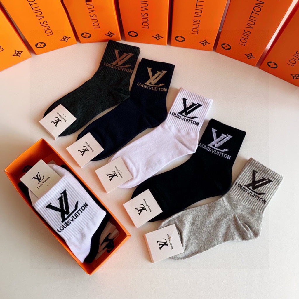 LOUIS VUITTON LOW-CUT SOCKS 423818 (1 BOX)