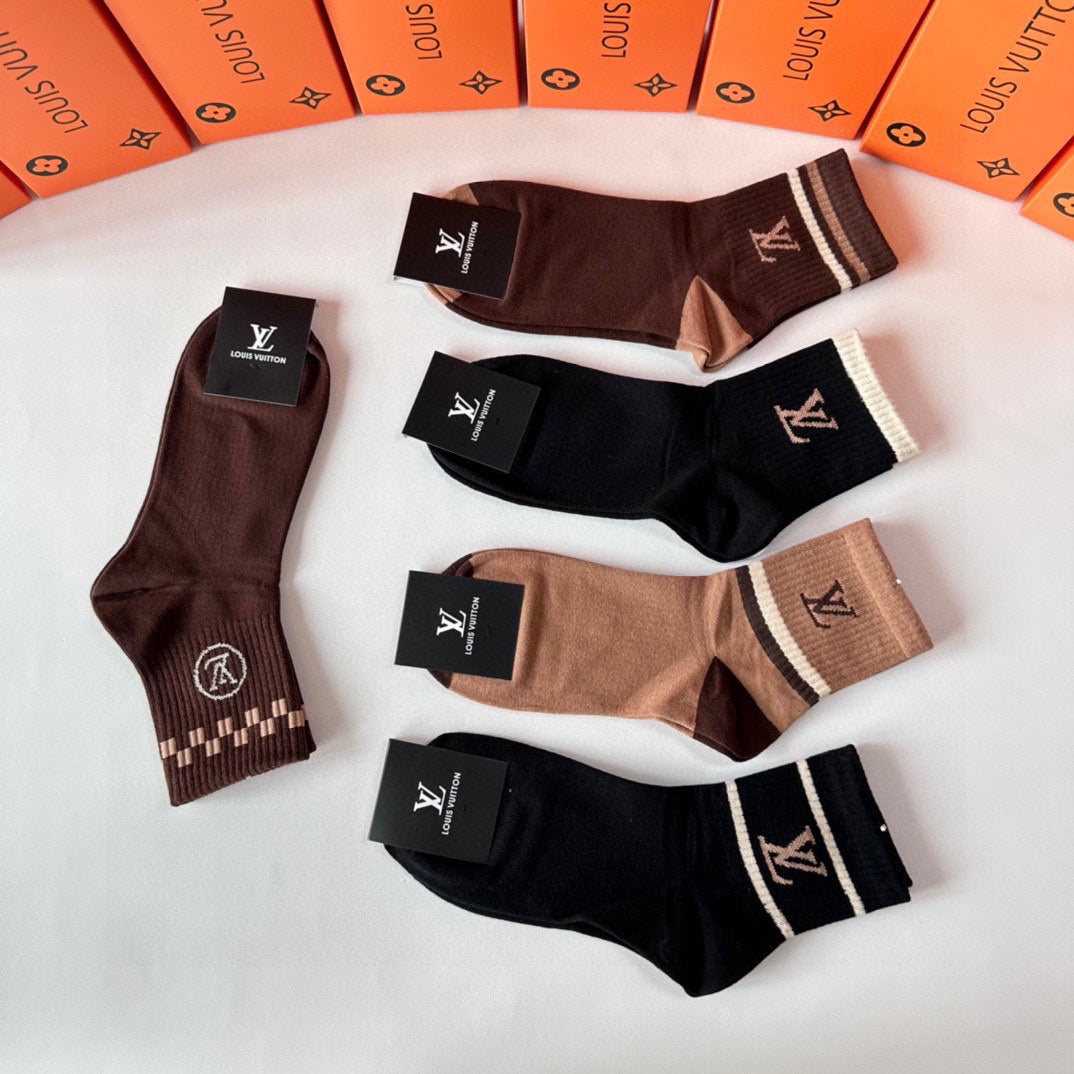LOUIS VUITTON LOW-CUT SOCKS 423825 (1 BOX)