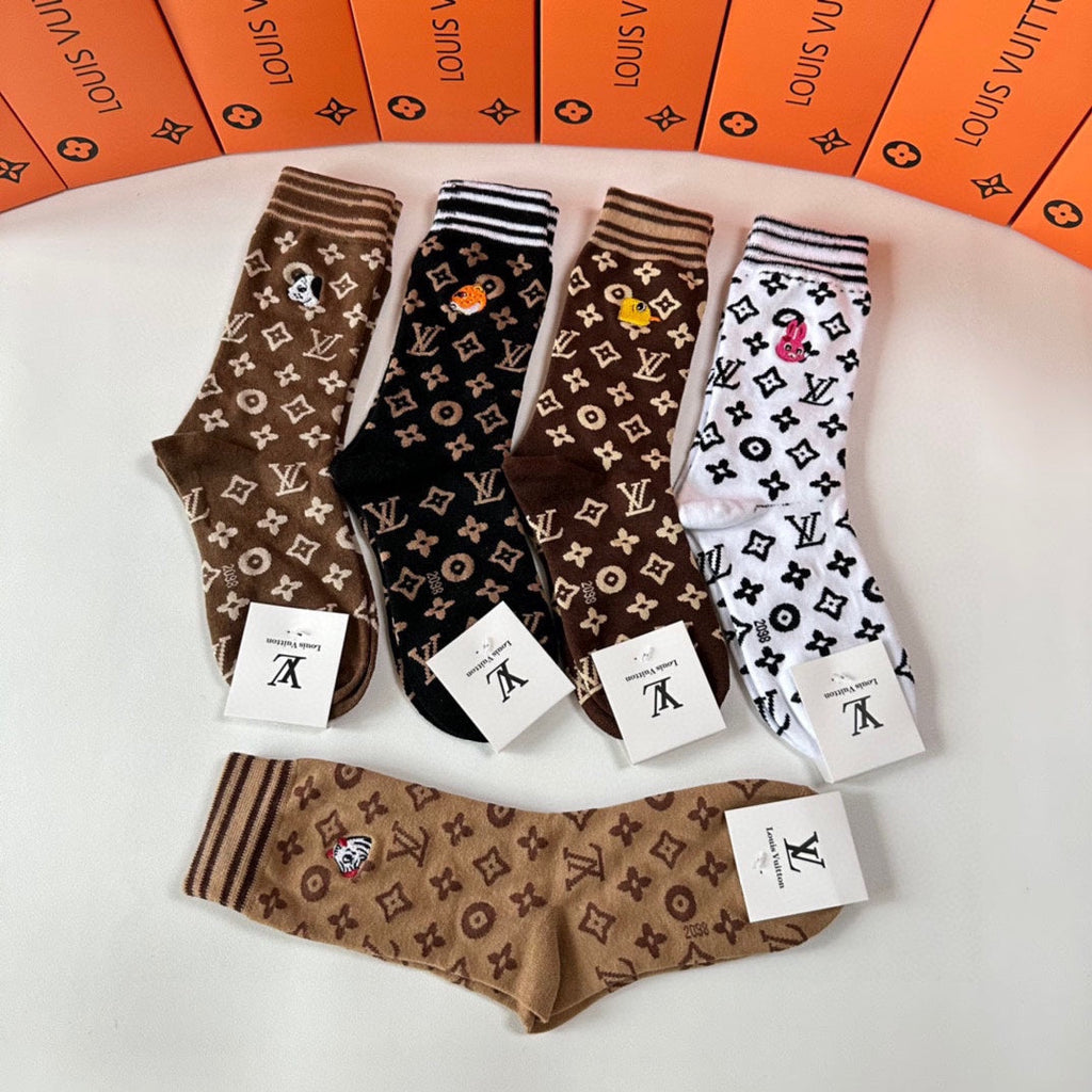 LOUIS VUITTON CREW SOCKS 423829 (1 BOX)