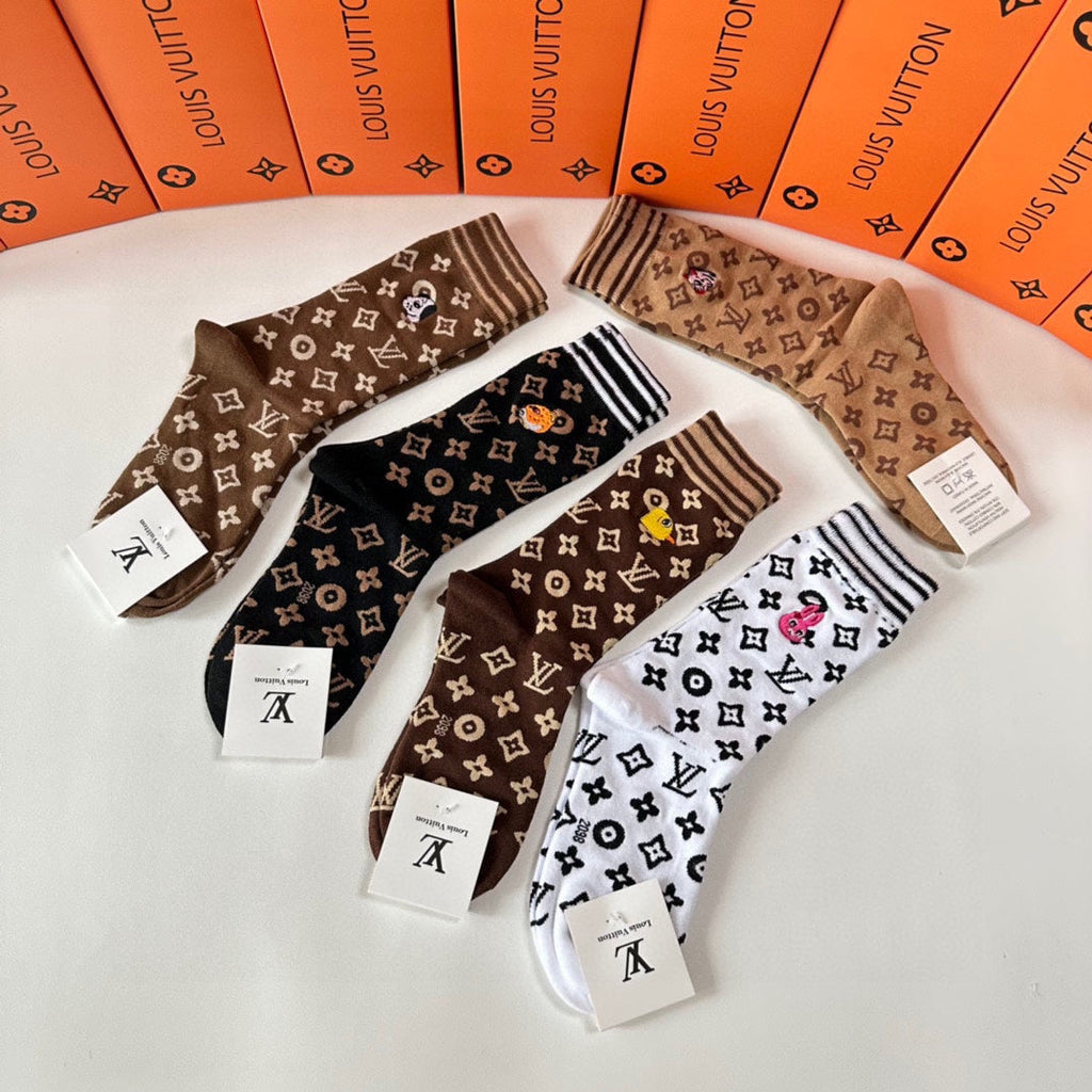 LOUIS VUITTON CREW SOCKS 423829 (1 BOX)