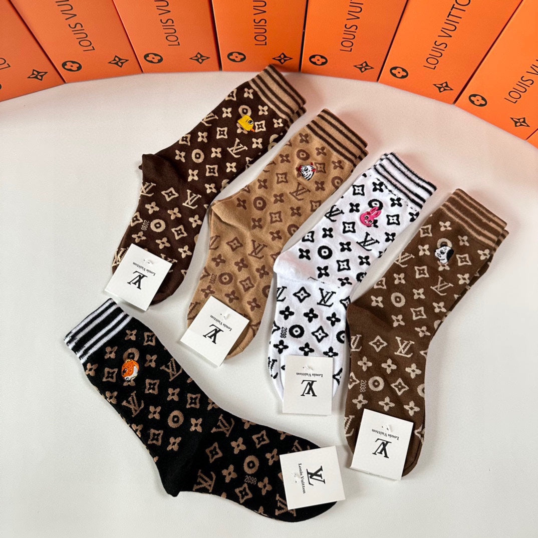 LOUIS VUITTON CREW SOCKS 423829 (1 BOX)