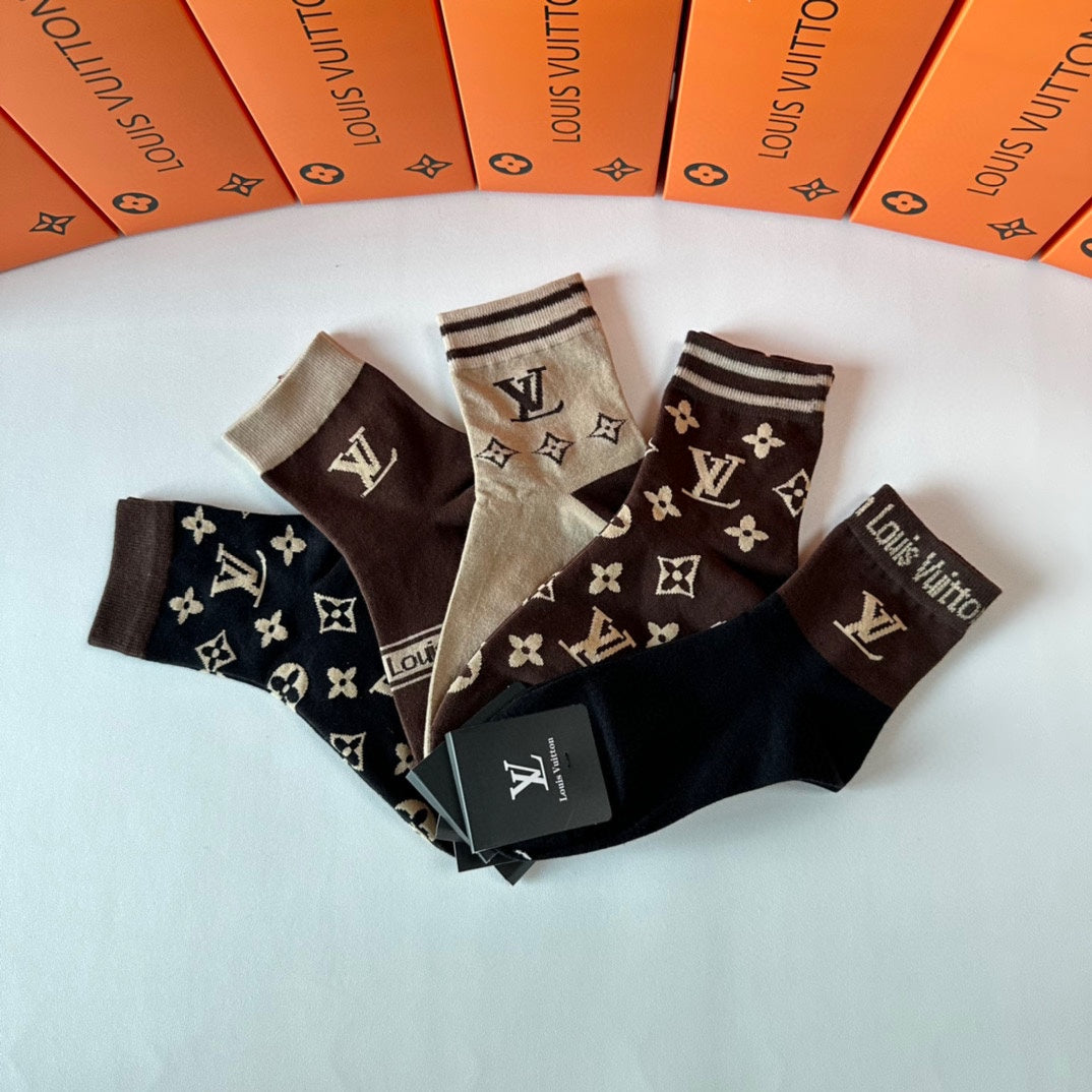 LOUIS VUITTON LOW-CUT SOCKS 423833 (1 BOX)