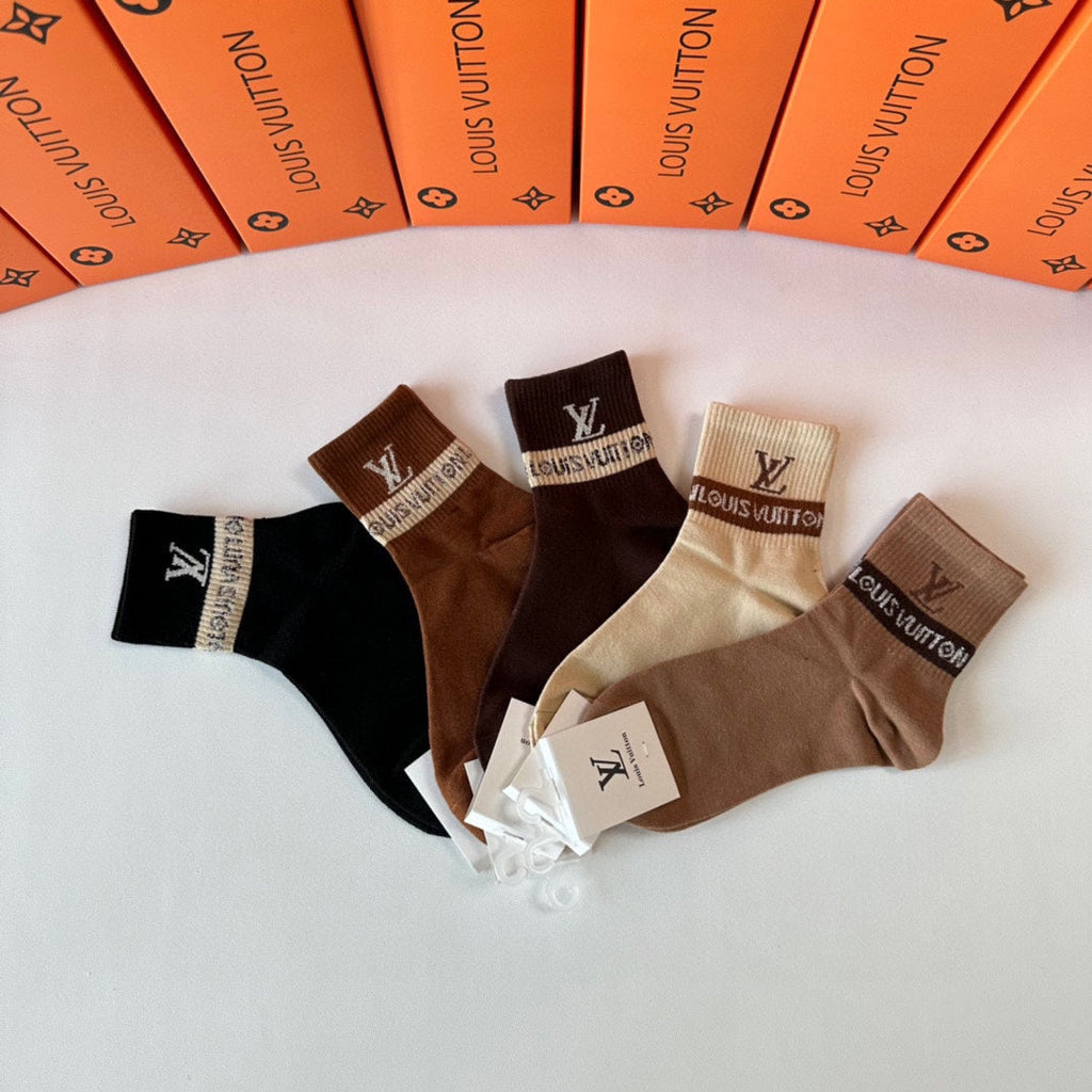 LOUIS VUITTON LOW-CUT SOCKS 425683 (1 BOX)
