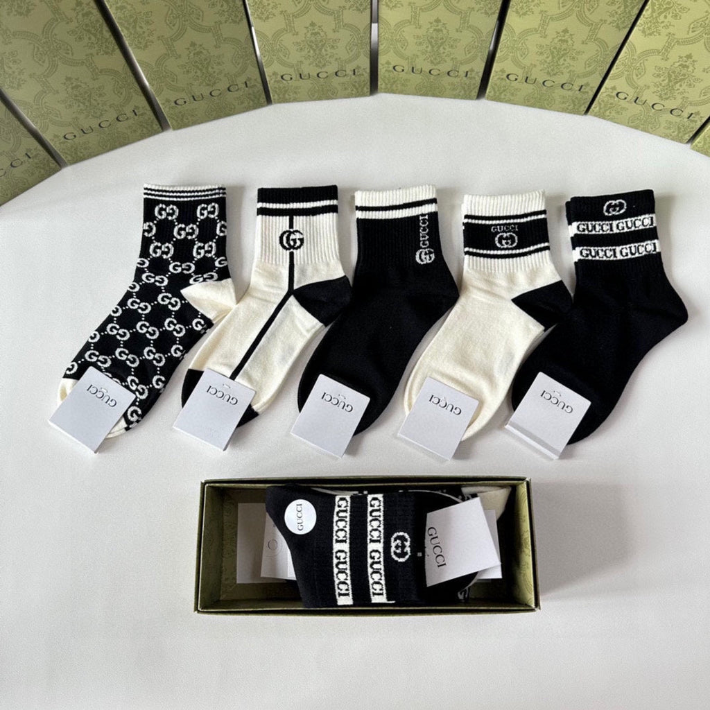 GUCCI LOW-CUT SOCKS 425663 (1 BOX)