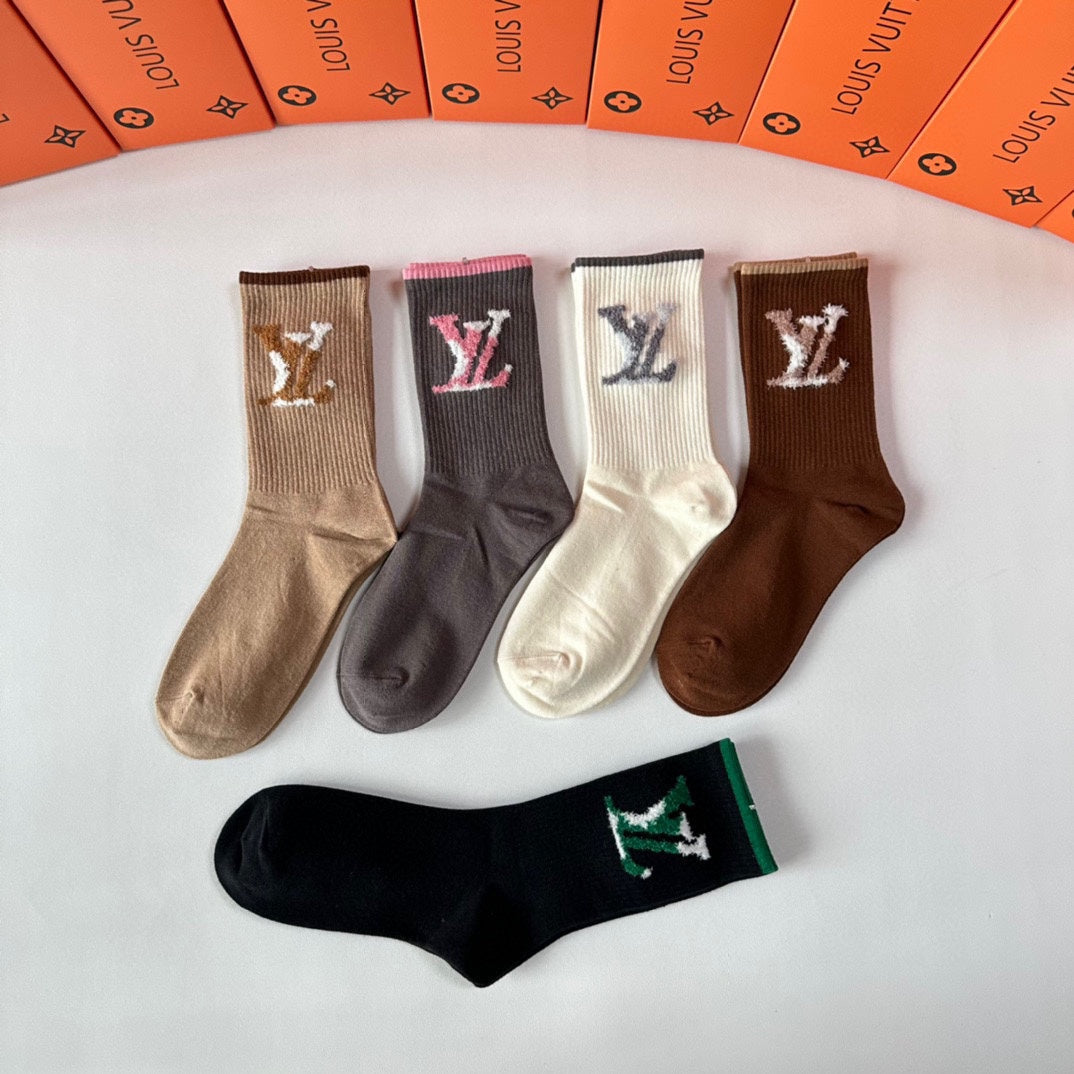 LOUIS VUITTON CREW SOCKS 425667 (1 BOX)