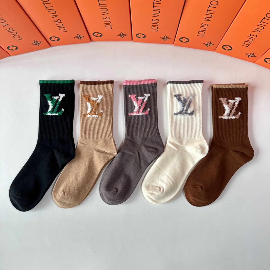 LOUIS VUITTON CREW SOCKS 425667 (1 BOX)