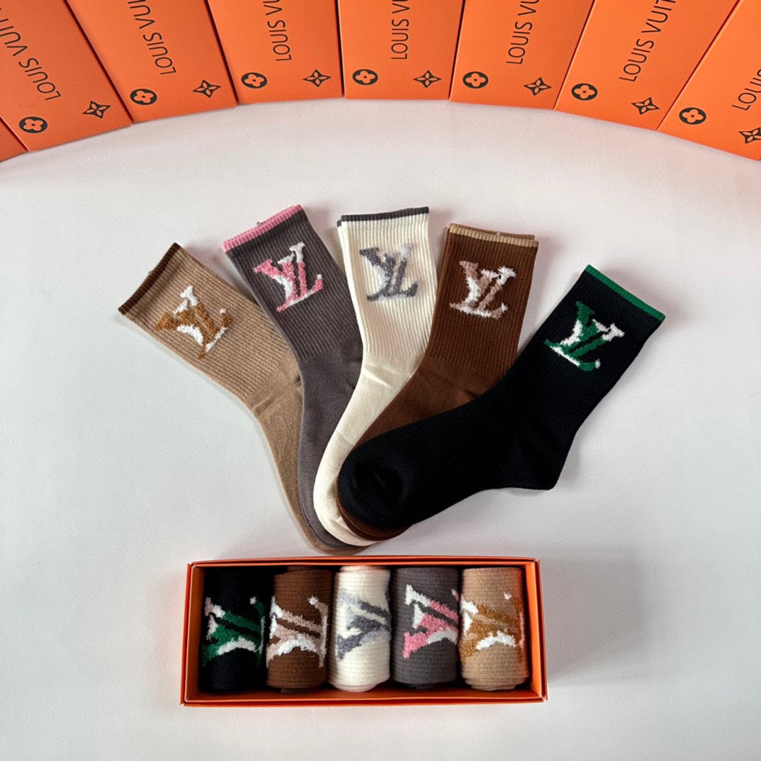 LOUIS VUITTON CREW SOCKS 425667 (1 BOX)