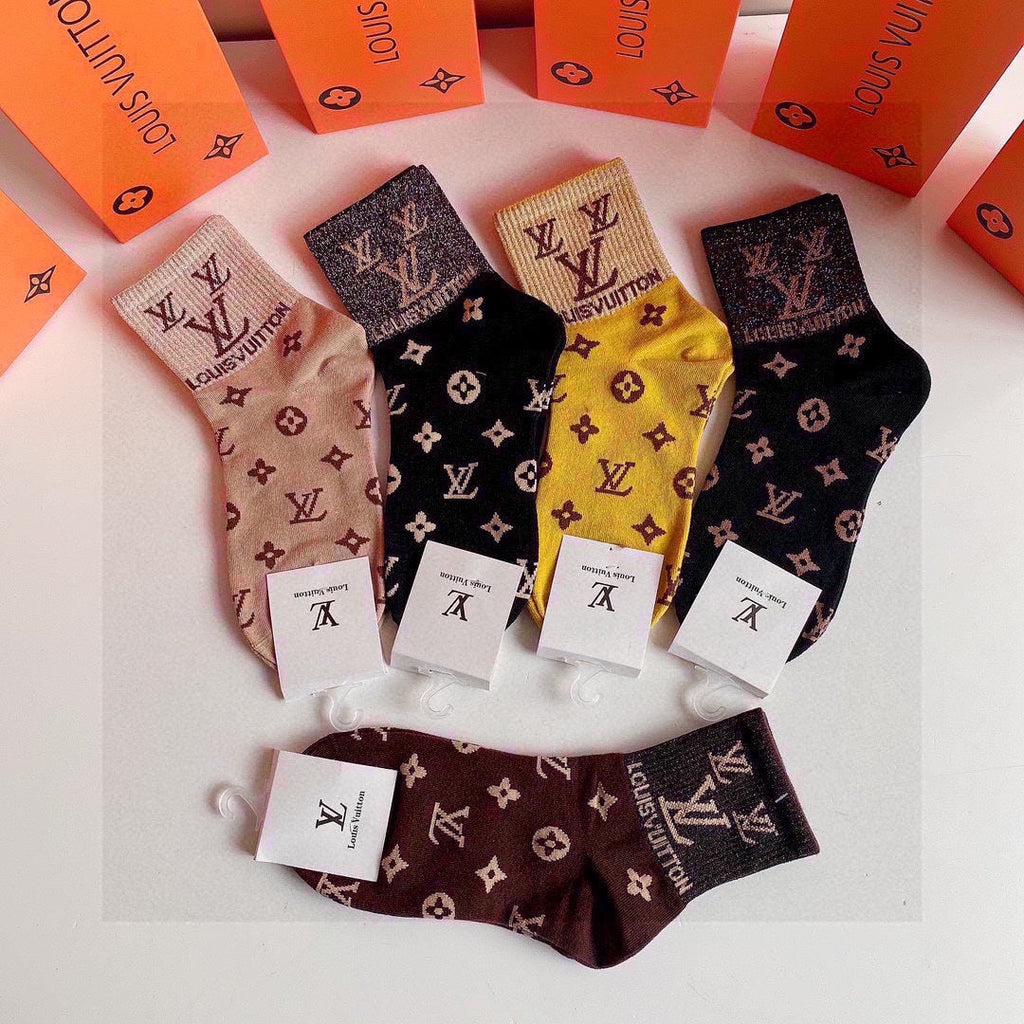 LOUIS VUITTON LOW-CUT SOCKS 425672 (1 BOX)