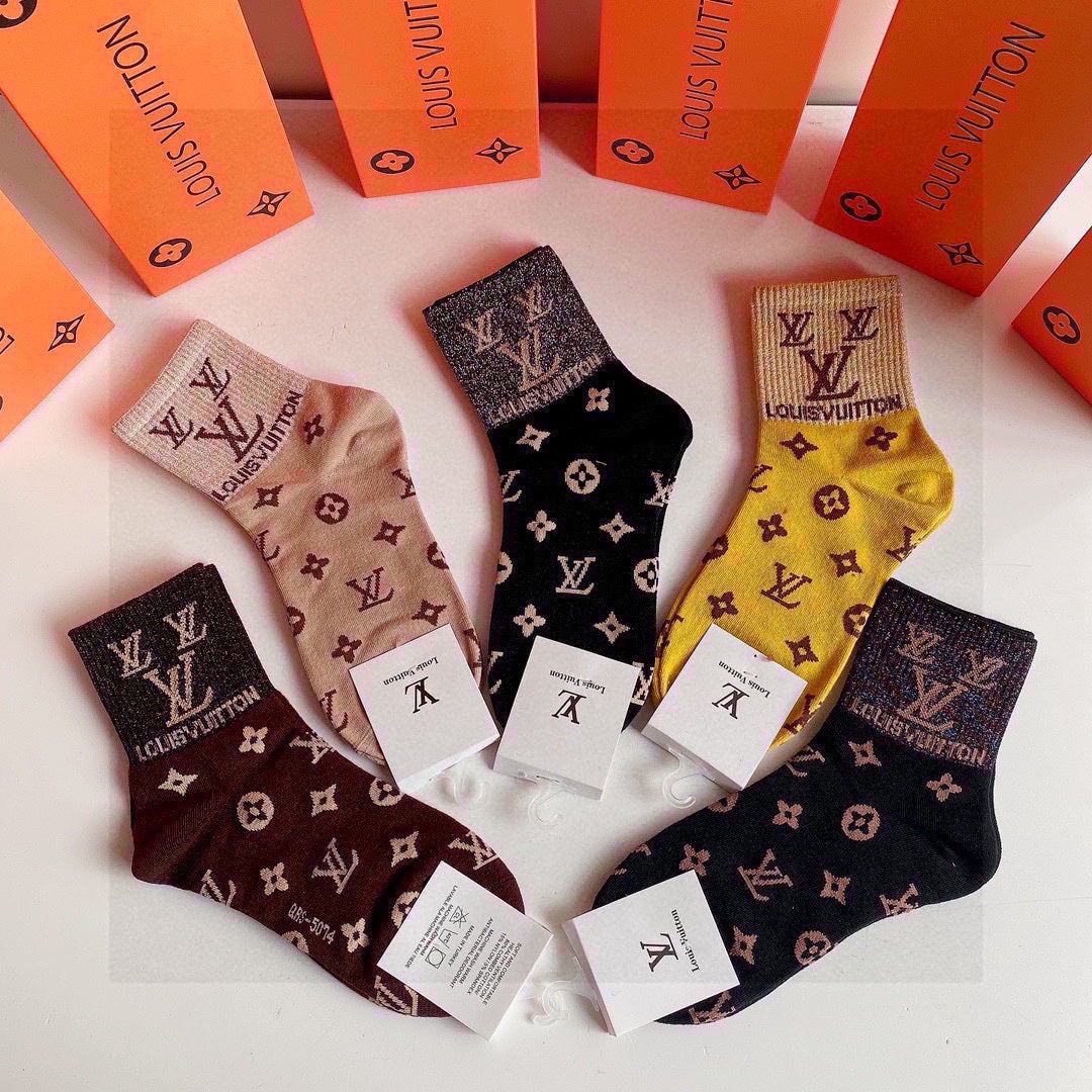 LOUIS VUITTON LOW-CUT SOCKS 425672 (1 BOX)