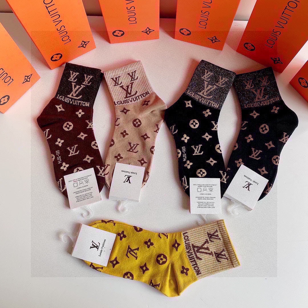 LOUIS VUITTON LOW-CUT SOCKS 425672 (1 BOX)