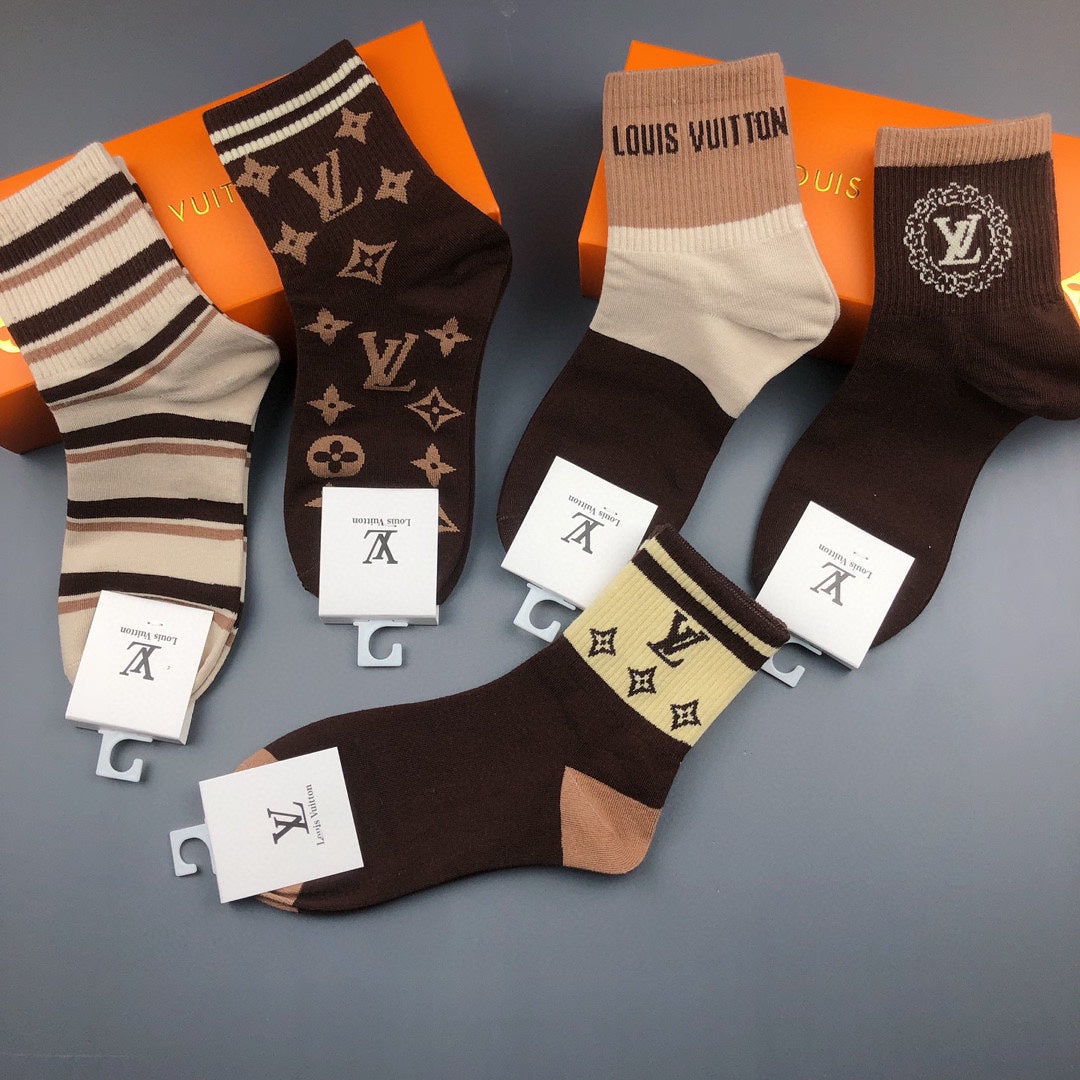 LOUIS VUITTON LOW-CUT SOCKS 425673 (1 BOX)