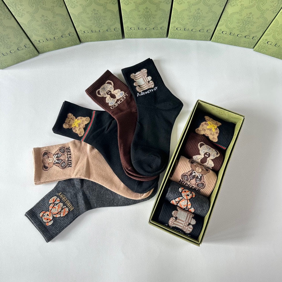 GUCCI LOW-CUT SOCKS 427614 (1 BOX)