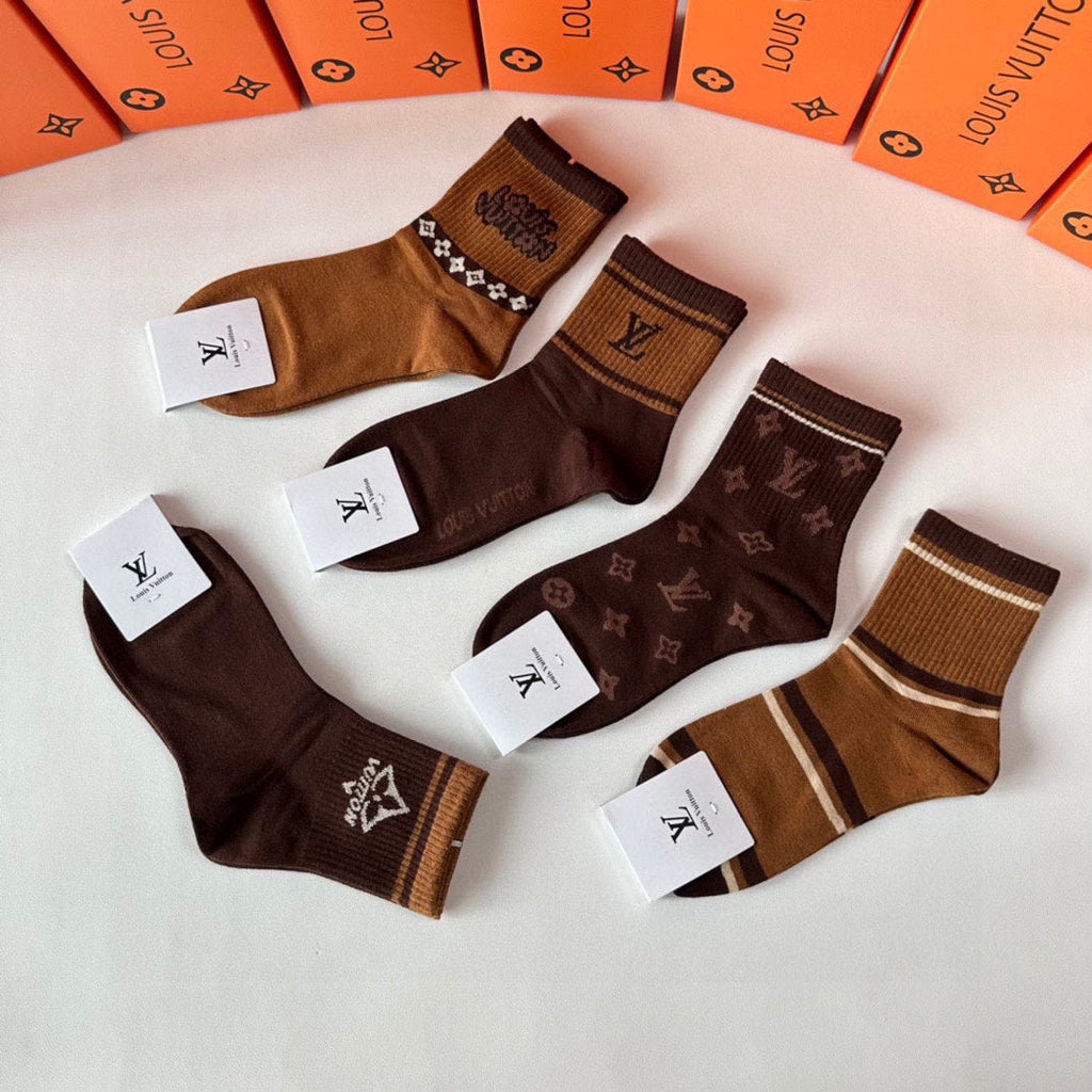 LOUIS VUITTON LOW-CUT SOCKS 427587 (1 BOX)