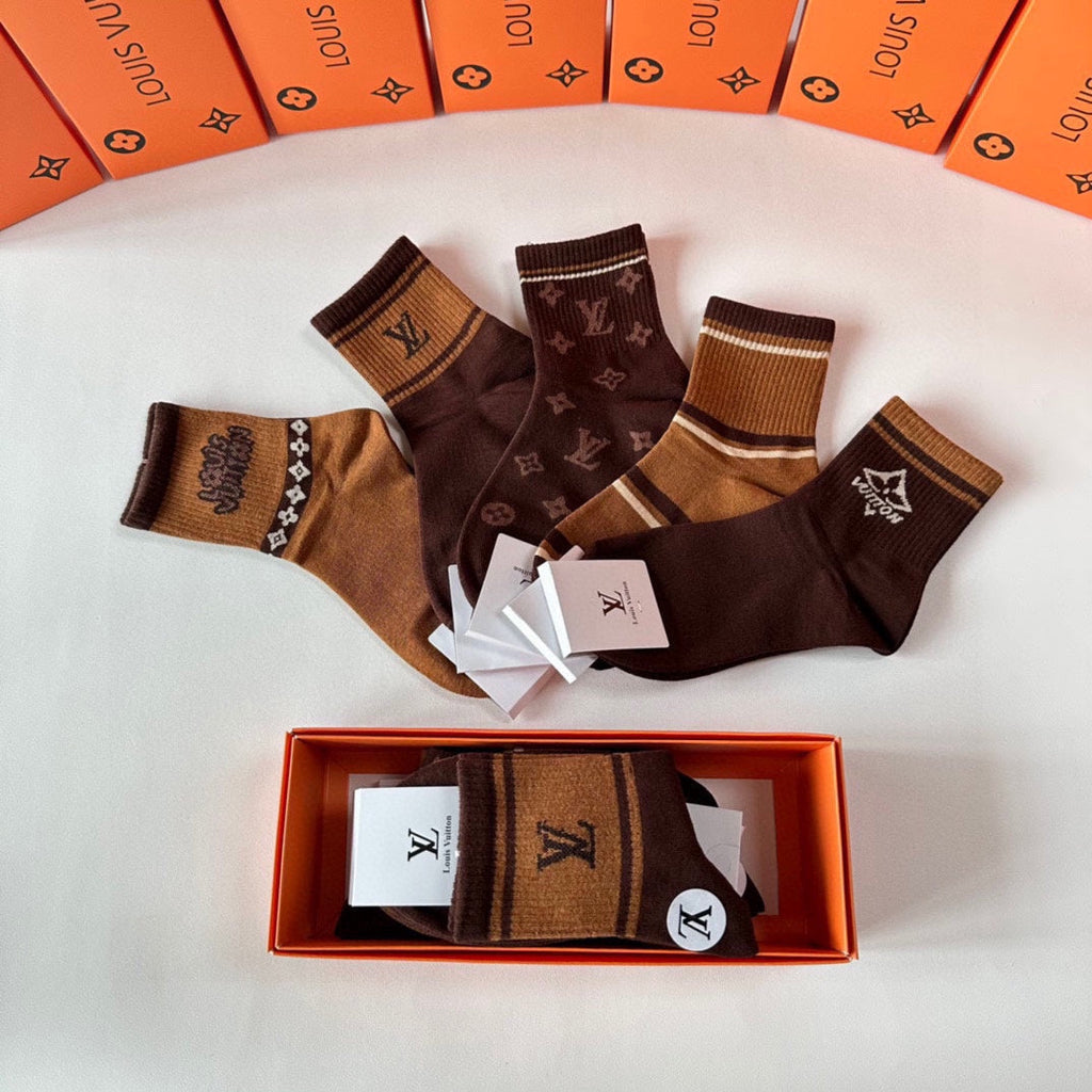 LOUIS VUITTON LOW-CUT SOCKS 427587 (1 BOX)