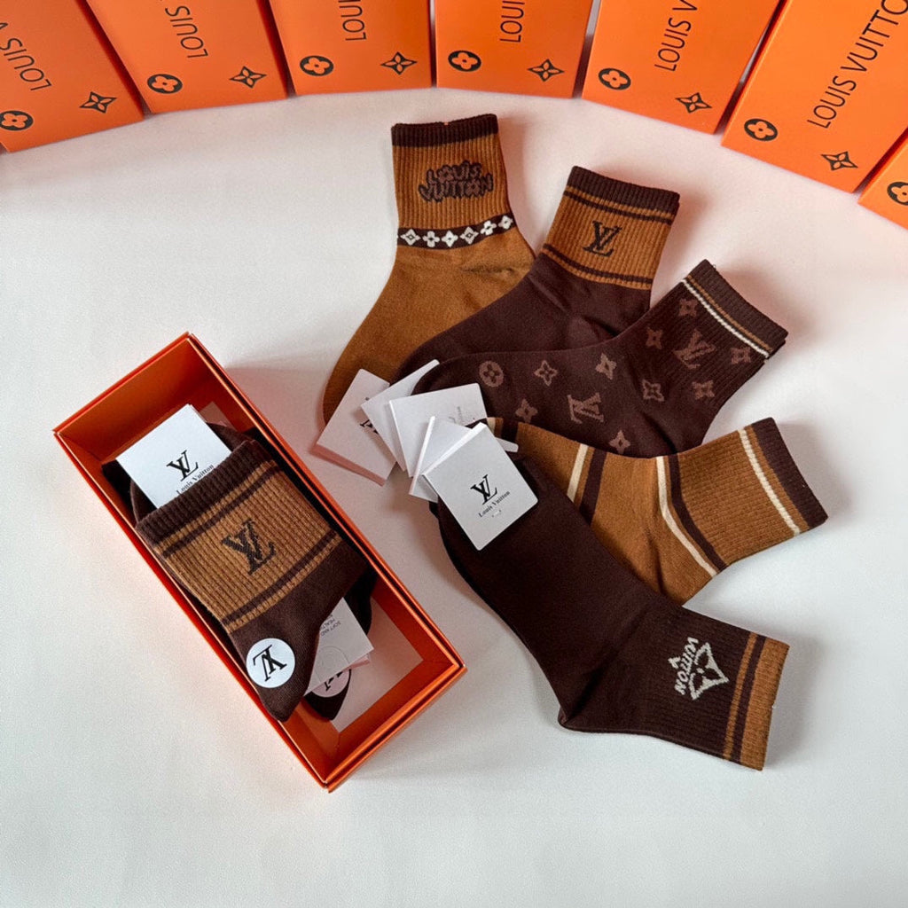 LOUIS VUITTON LOW-CUT SOCKS 427587 (1 BOX)