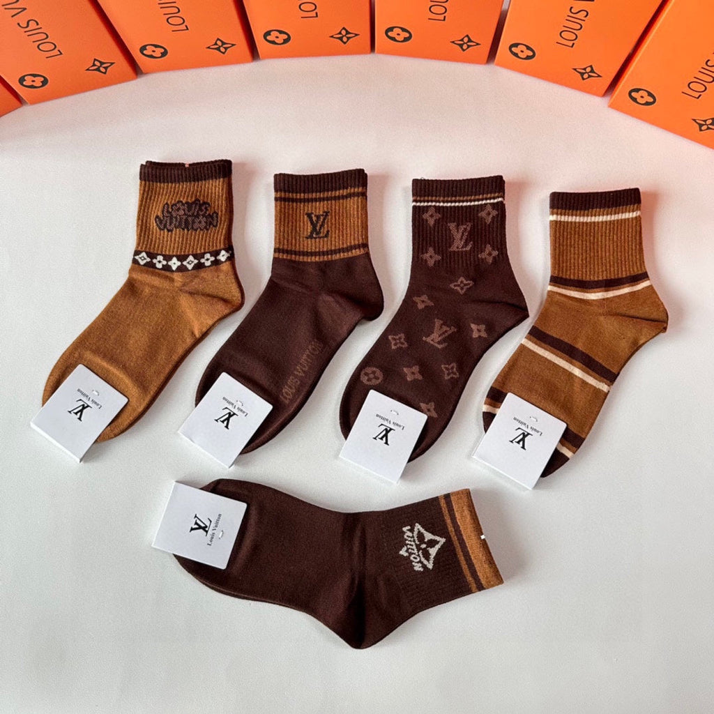 LOUIS VUITTON LOW-CUT SOCKS 427587 (1 BOX)