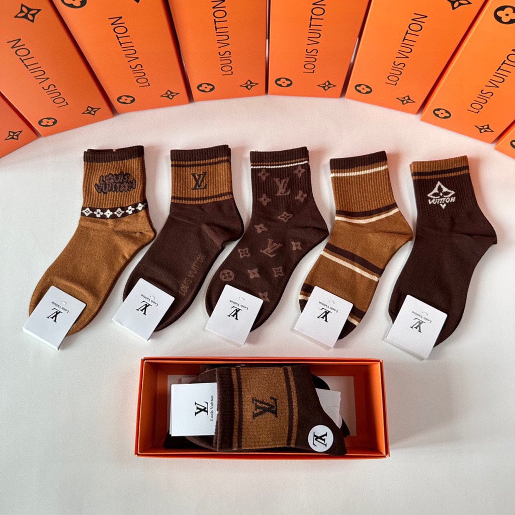 LOUIS VUITTON LOW-CUT SOCKS 427587 (1 BOX)