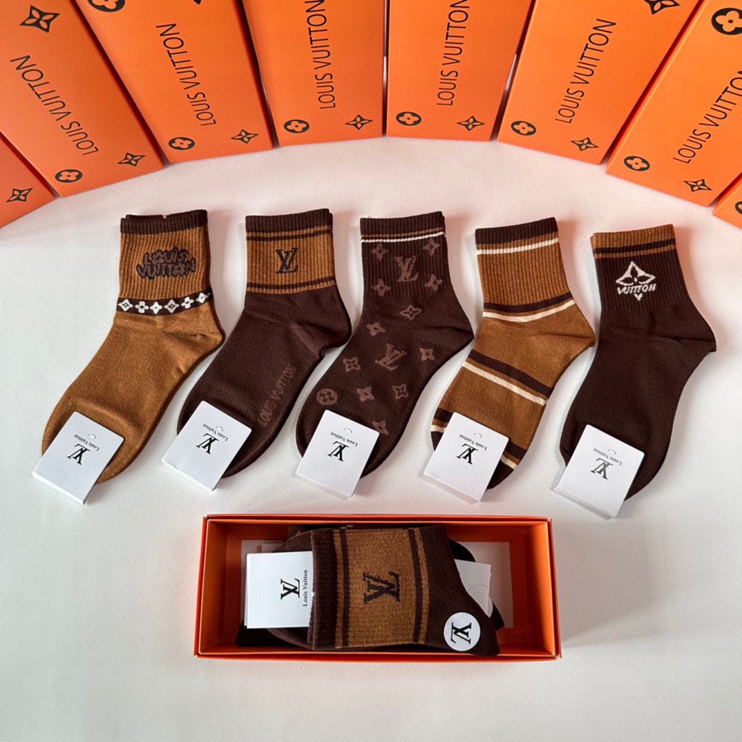 LOUIS VUITTON LOW-CUT SOCKS 427587 (1 BOX)