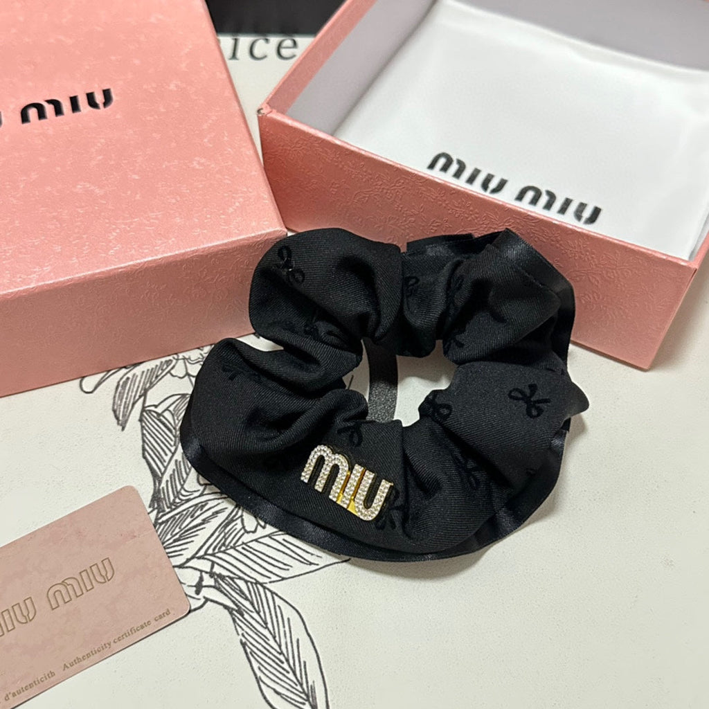 HAIR TIE IN BLACK SPANDEX FABRIC 432827