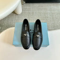 PRADA LOAFERS BLACK CALFSKIN