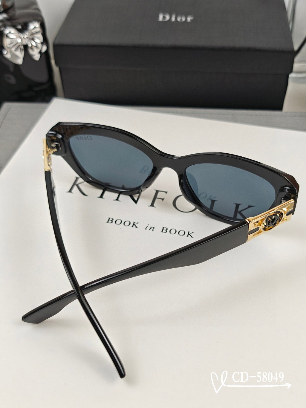 DIOR CAT EYE SUNGLASS 58049 IN ACETATE
