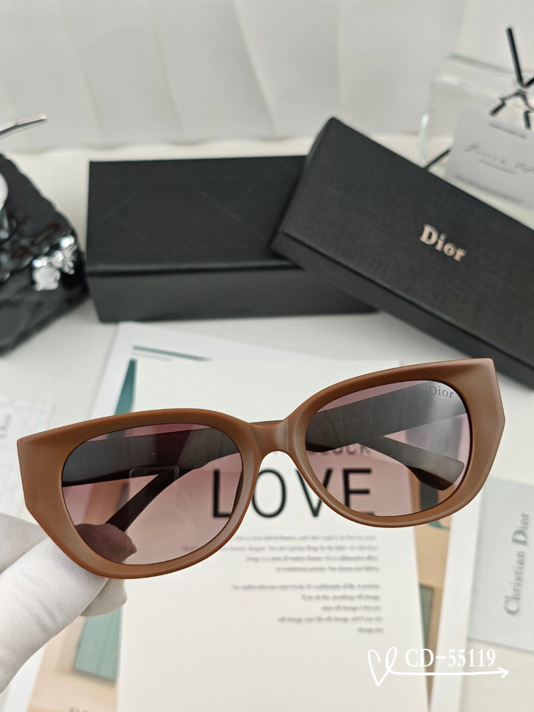 DIOR MONTAIGNE SUNGLASS 55119 IN ACETATE