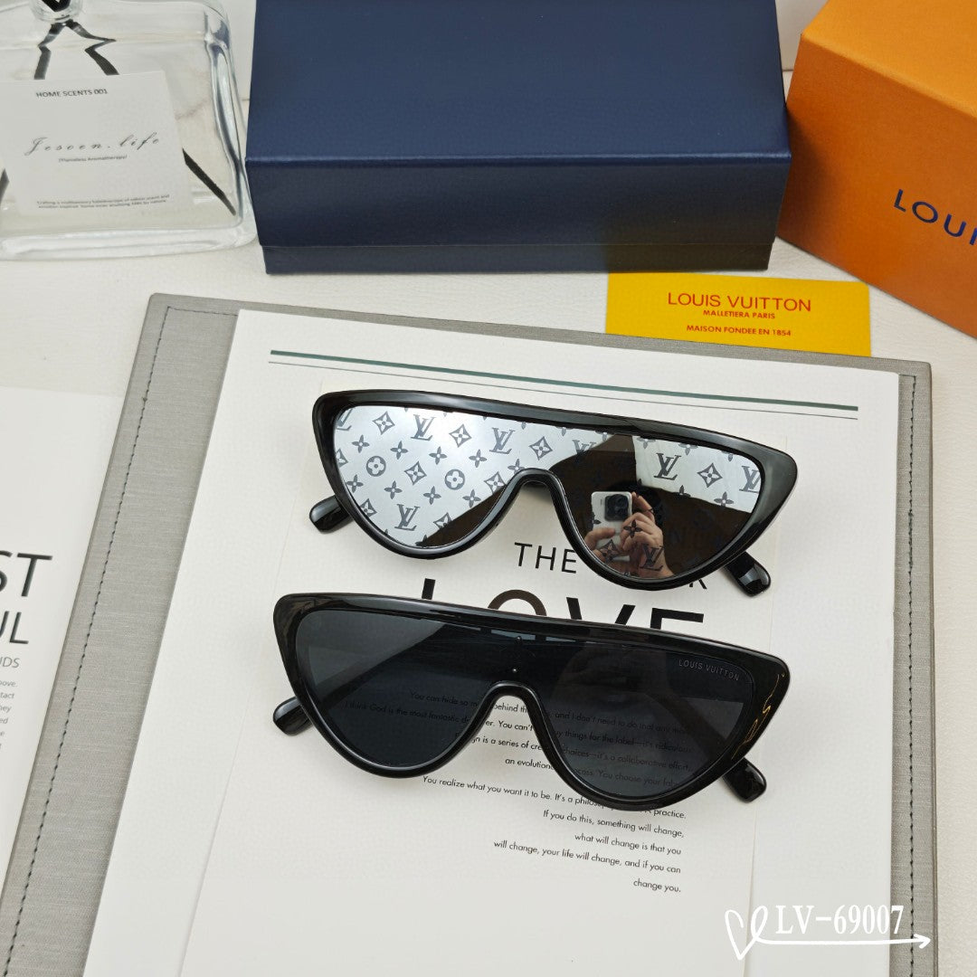 LOUIS VUITTON SPLIT CAT EYE SUNGLASSES 69007 IN ACETATE