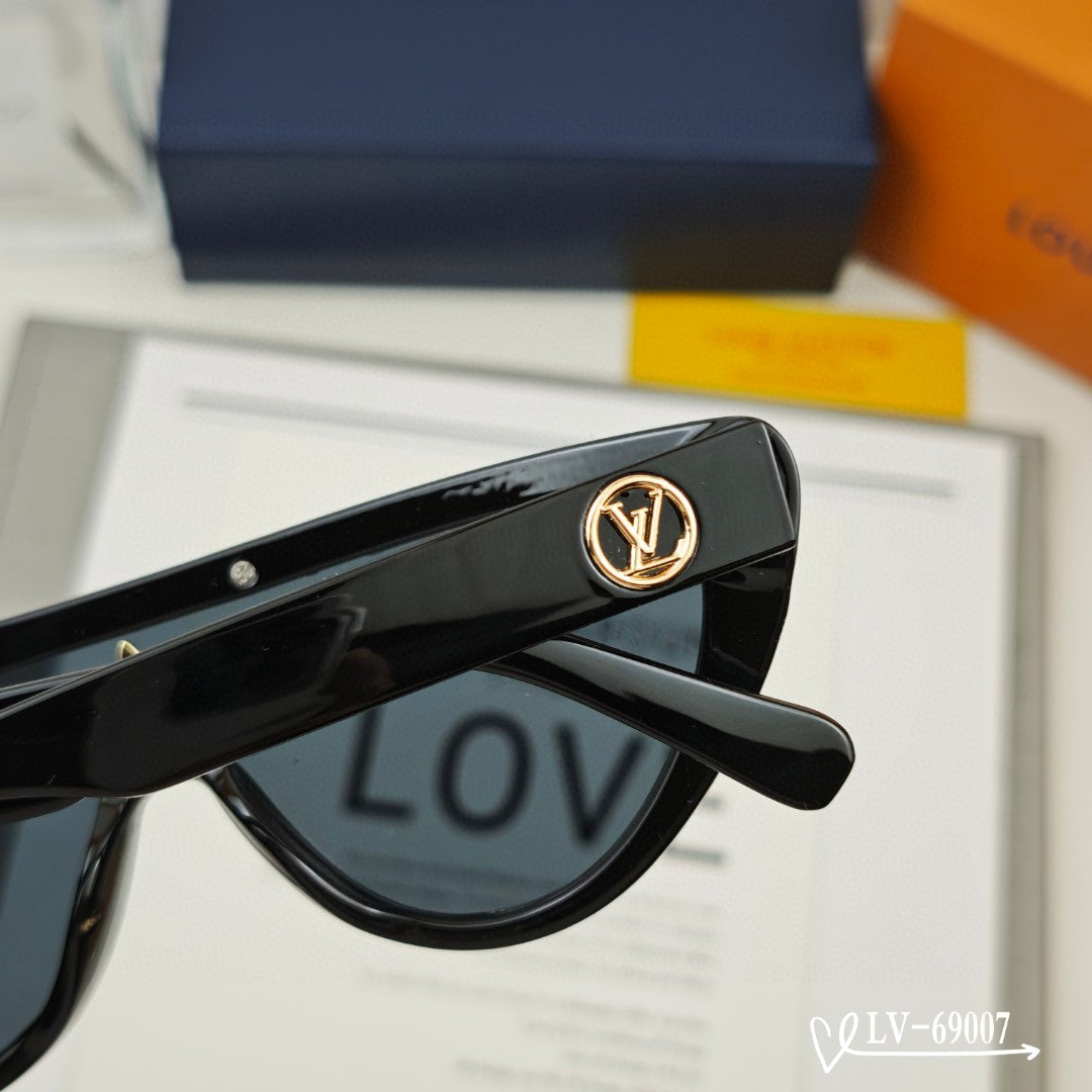 LOUIS VUITTON SPLIT CAT EYE SUNGLASSES 69007 IN ACETATE