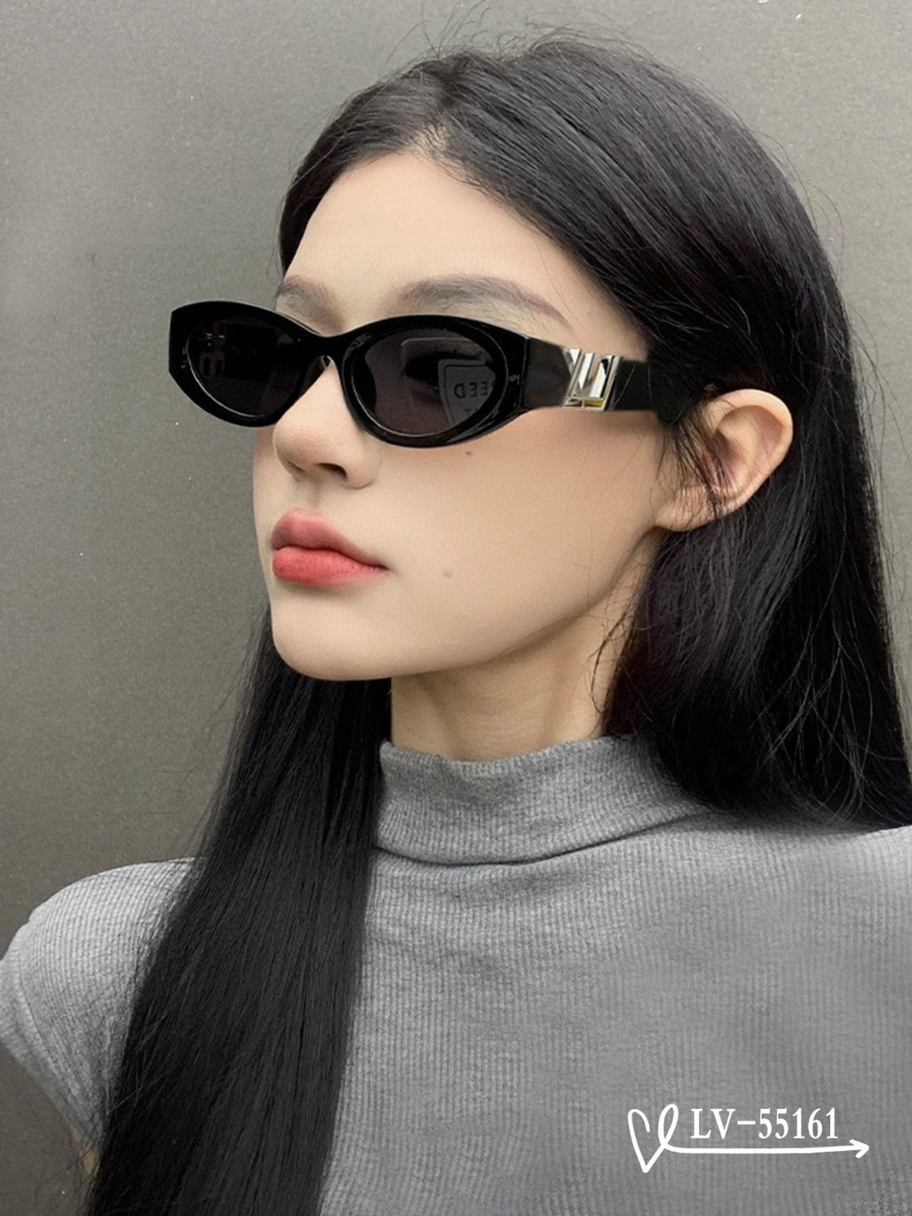 LOUIS VUITTON CAT EYE SUNGLASSES 55161 IN ACETATE