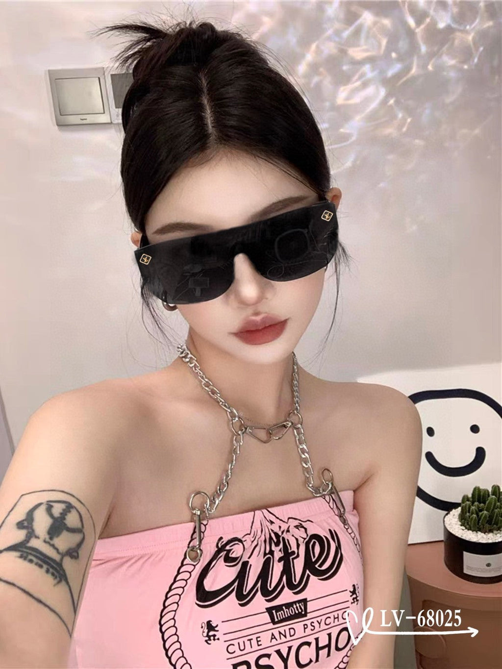 LOUIS VUITTON SUPERLIGHT SQUARE SUNGLASSES 68025 IN ACETATE