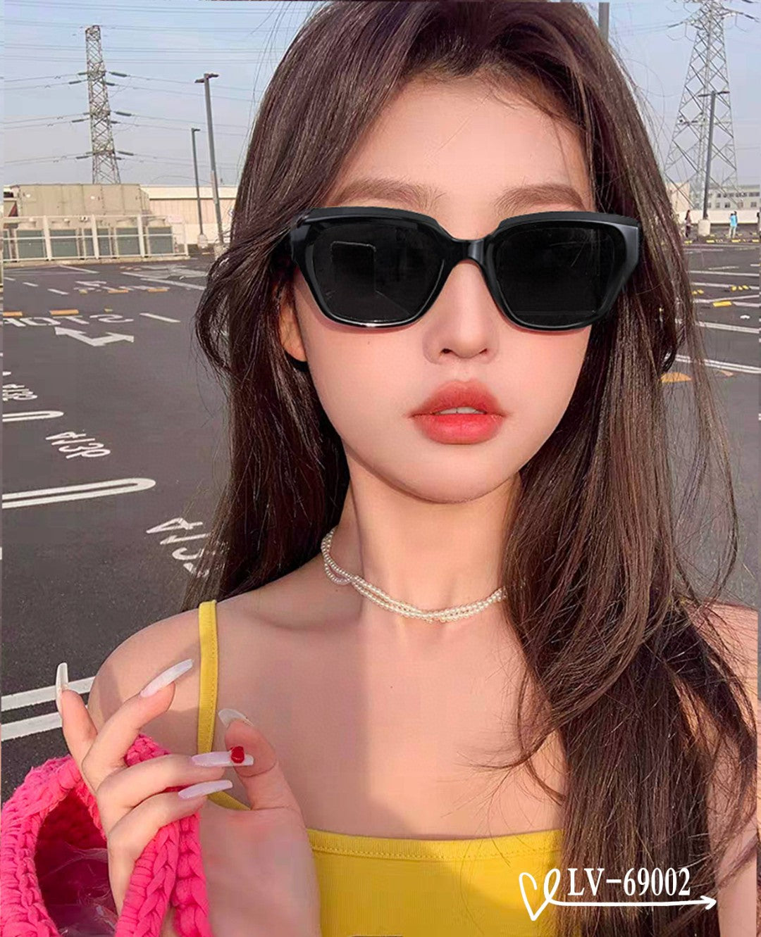 LOUIS VUITTON CAT EYE SUNGLASSES 69002 IN ACETATE