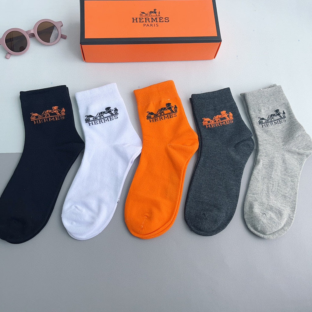 HERMES LOW-CUT SOCKS 228057 (1 BOX)